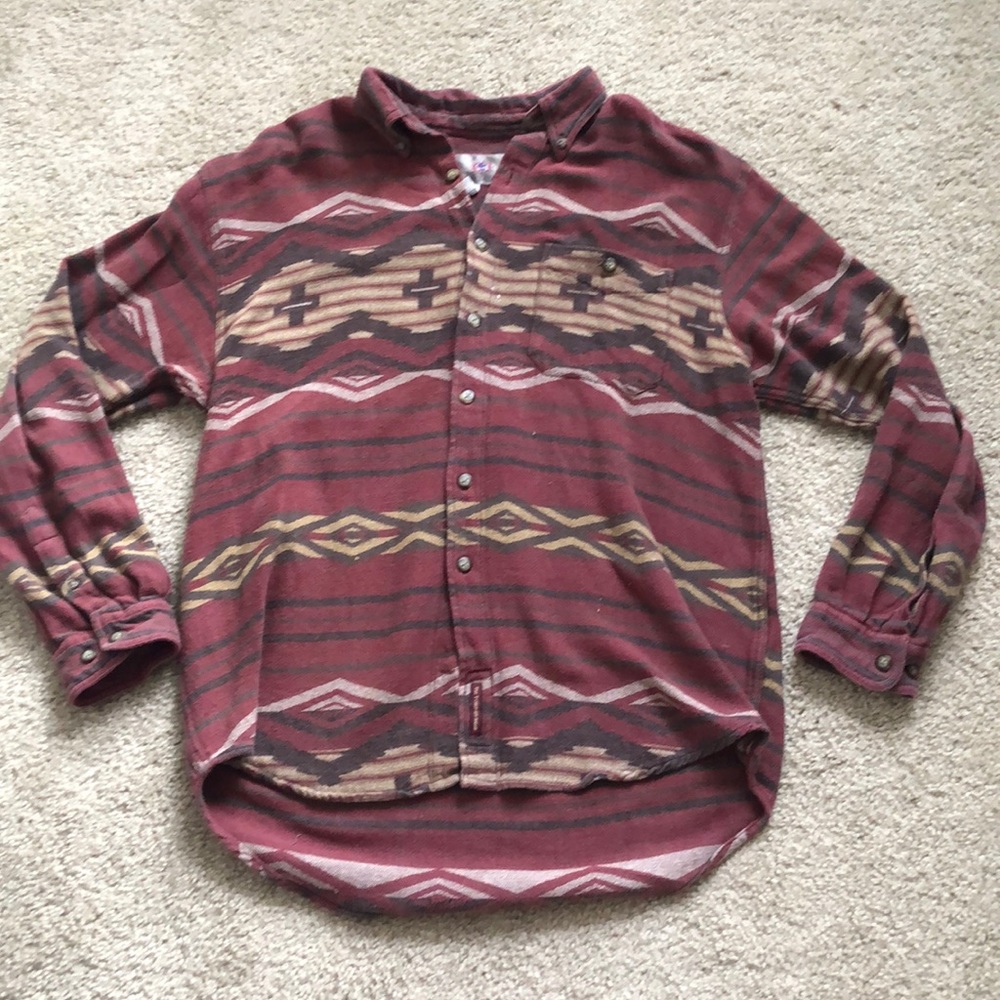 Men’s southwestern button down shirt